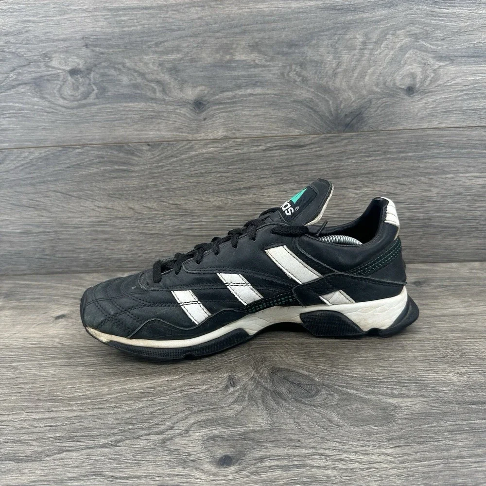 Adidas Indoor Turf Soccer Shoes Men Size 8 Black Vintage 087225 Low Top Sneaker